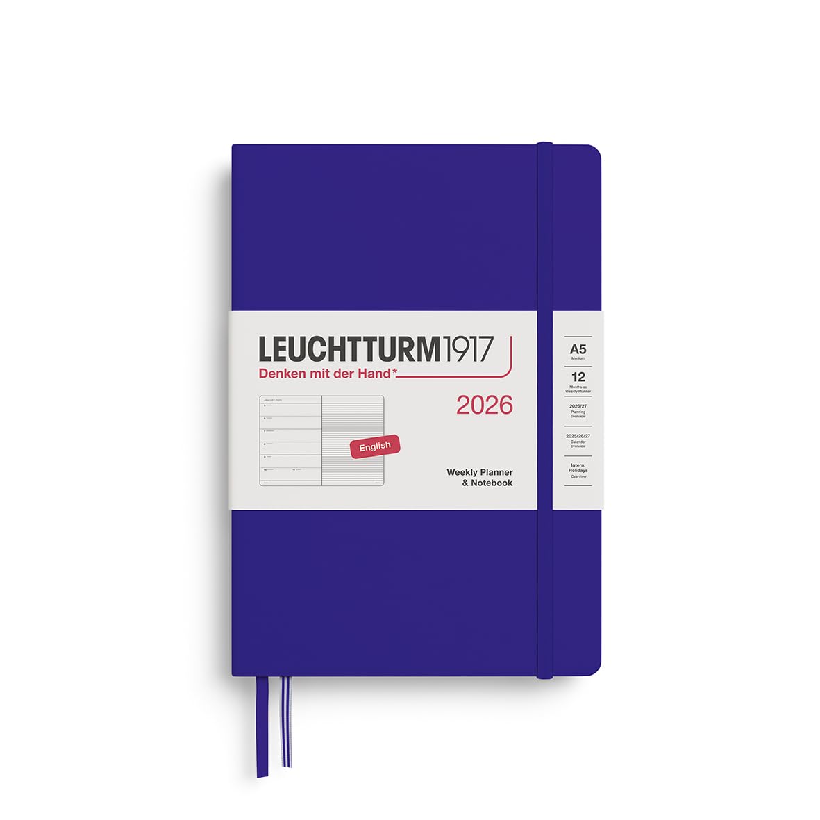 leuchtturm1917-wochenkalender-notizbuch-medium-a5-2026-salbei-englisch image 4