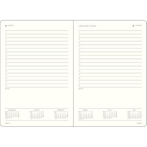 leuchtturm1917-tageskalender-2026-medium-a5-forest-green-englisch image 6