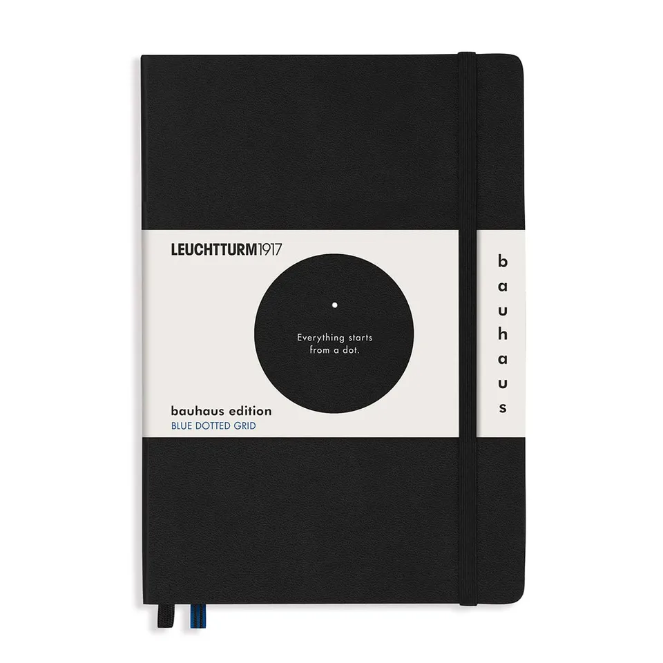 leuchtturm1917-bauhaus-edition-notizbuch-a5-hardcover-dotted-schwarz image 1