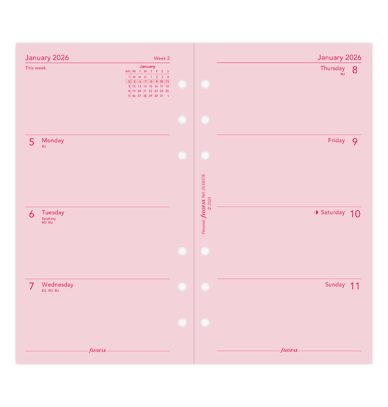 filofax-kalendereinlage-personal-2026-1-woche-2-seiten-englisch-pink image 4