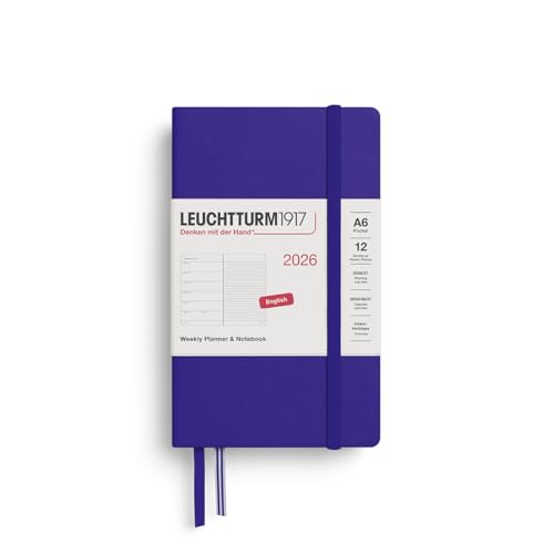leuchtturm1917-wochenkalender-notizbuch-pocket-a6-2026-ink-englisch image 2