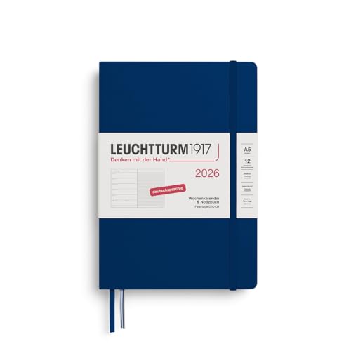 leuchtturm1917-wochenkalender-notizbuch-medium-a5-2026-marine-deutsch image 2