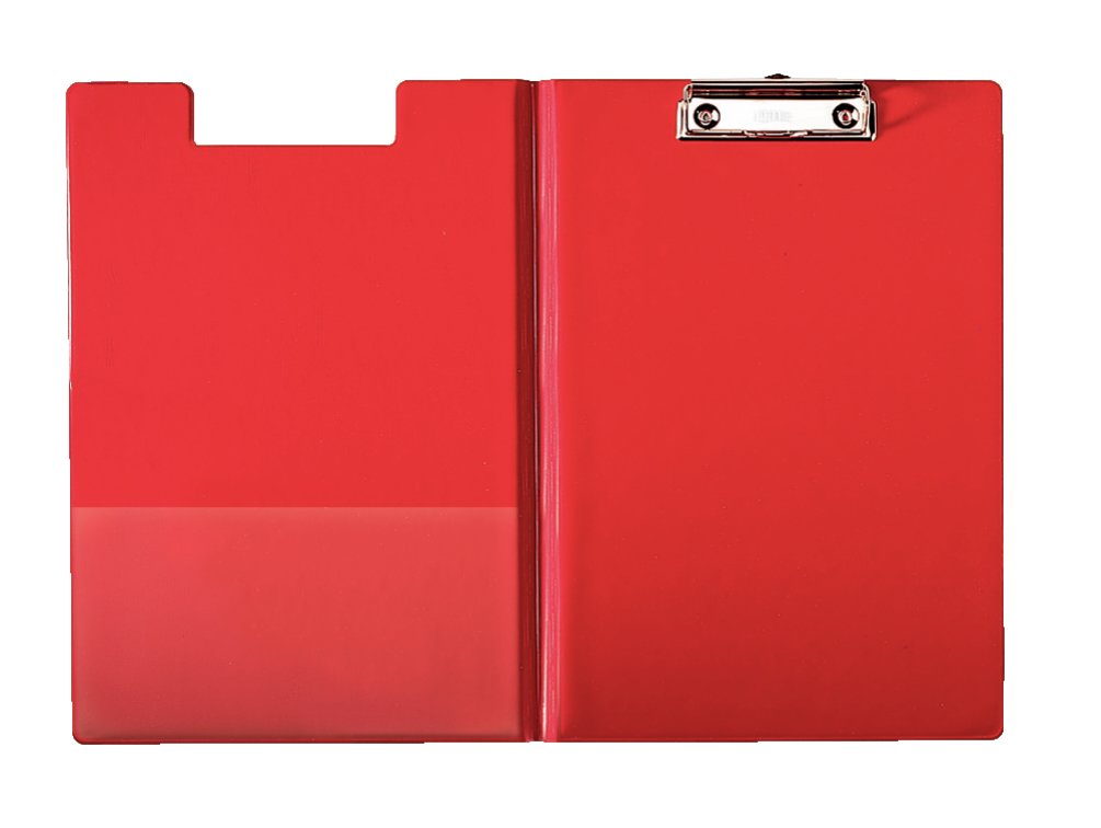 esselte-56043-klemmmappe-a4-pvc-rot-mit-klemmmechanik image 1