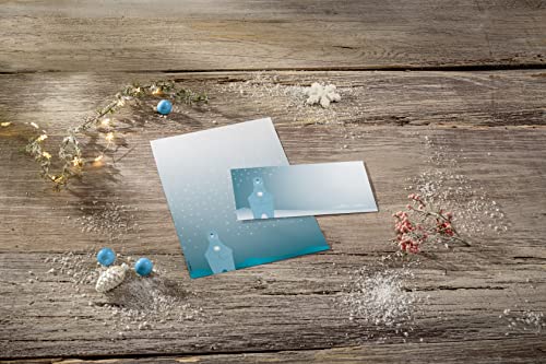 sigel-weihnachtsbriefpapier-eisb-r-mit-kerze-a4-25-blatt-90-g-m image 6