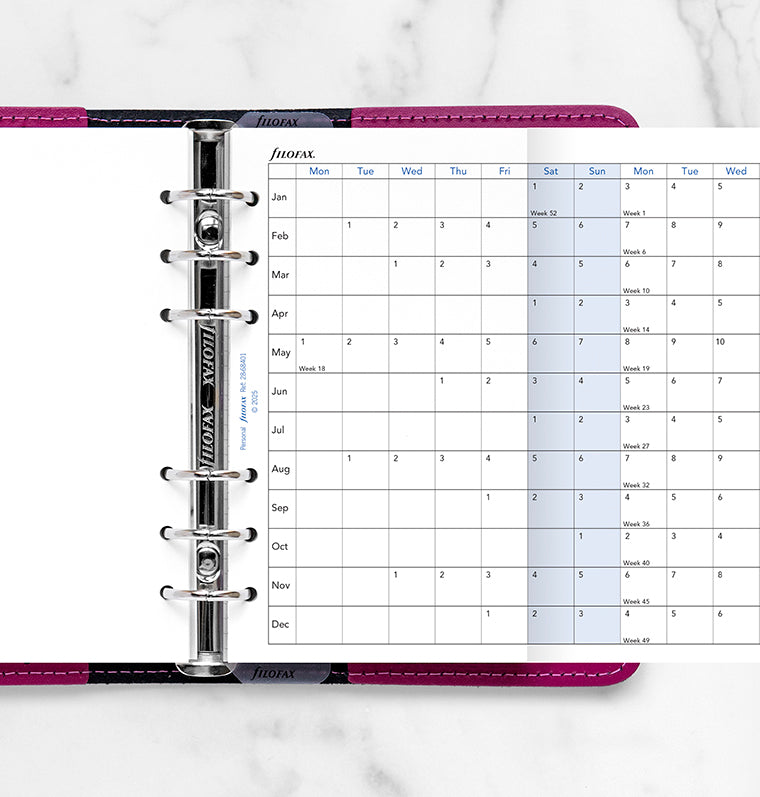 filofax-jahresplaner-englisch-personal-2028-leporello image 2