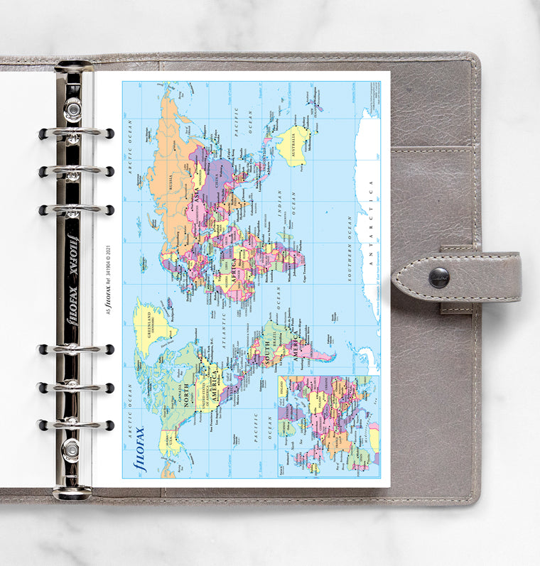 filofax-weltkarte-a5-staaten-bersicht-mit-zeitzonen image 3