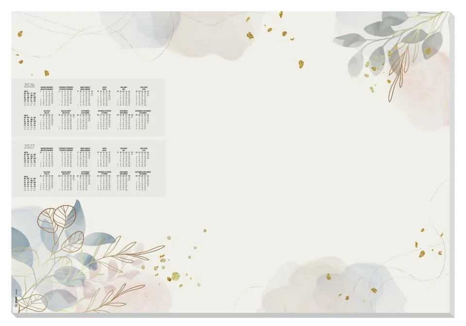 sigel-artetempus-schreibtischunterlage-papier-a2-2026-2027-pastel-garden image 1