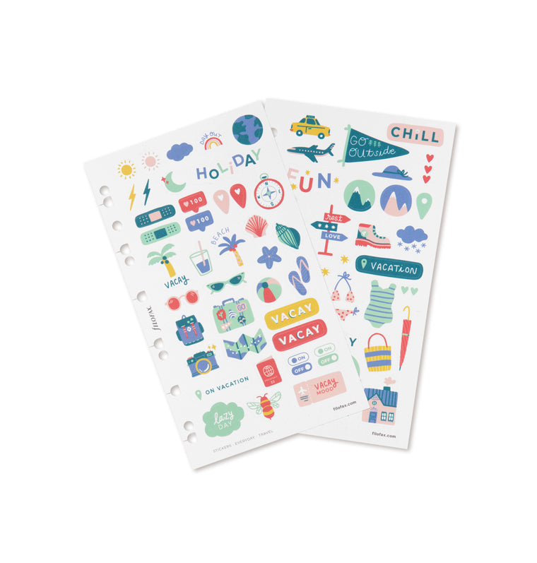 filofax-everyday-travel-stickers-wiederverwendbare-reise-sticker-personal-a5-a4 image 1