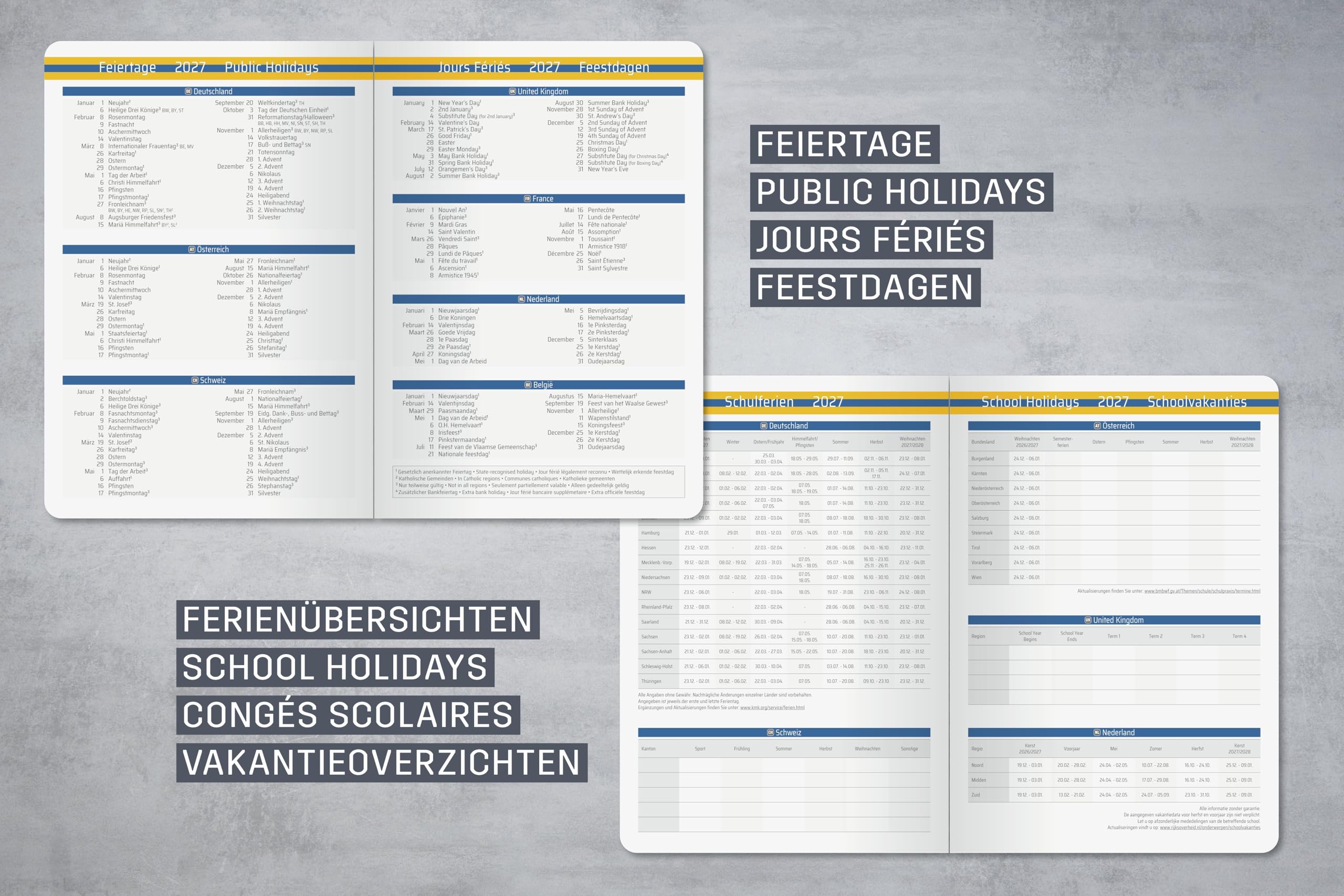 sigel-linescape-wochenkalender-2027-a5-hardcover-blau-gelb image 4