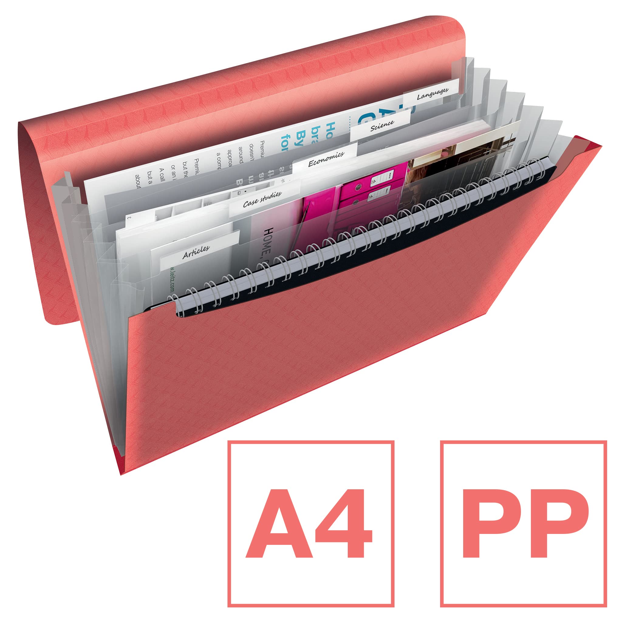 esselte-colour-breeze-a4-f-chermappe-6-f-cher-koralle-628447 image 2