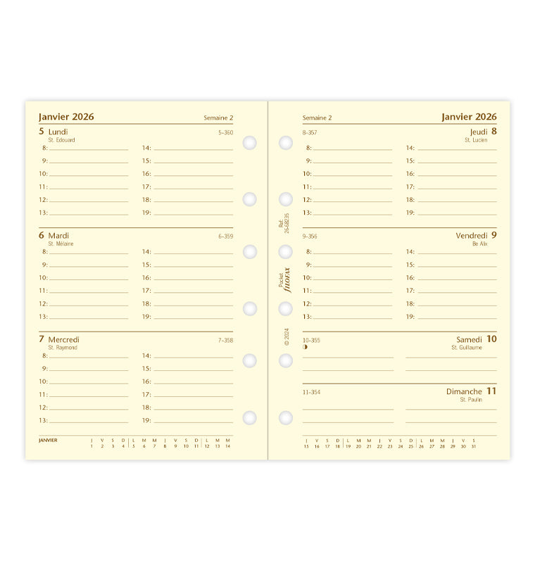 filofax-the-original-kalendereinlage-pocket-2026-1-woche-2-seiten-franz-sisch image 4