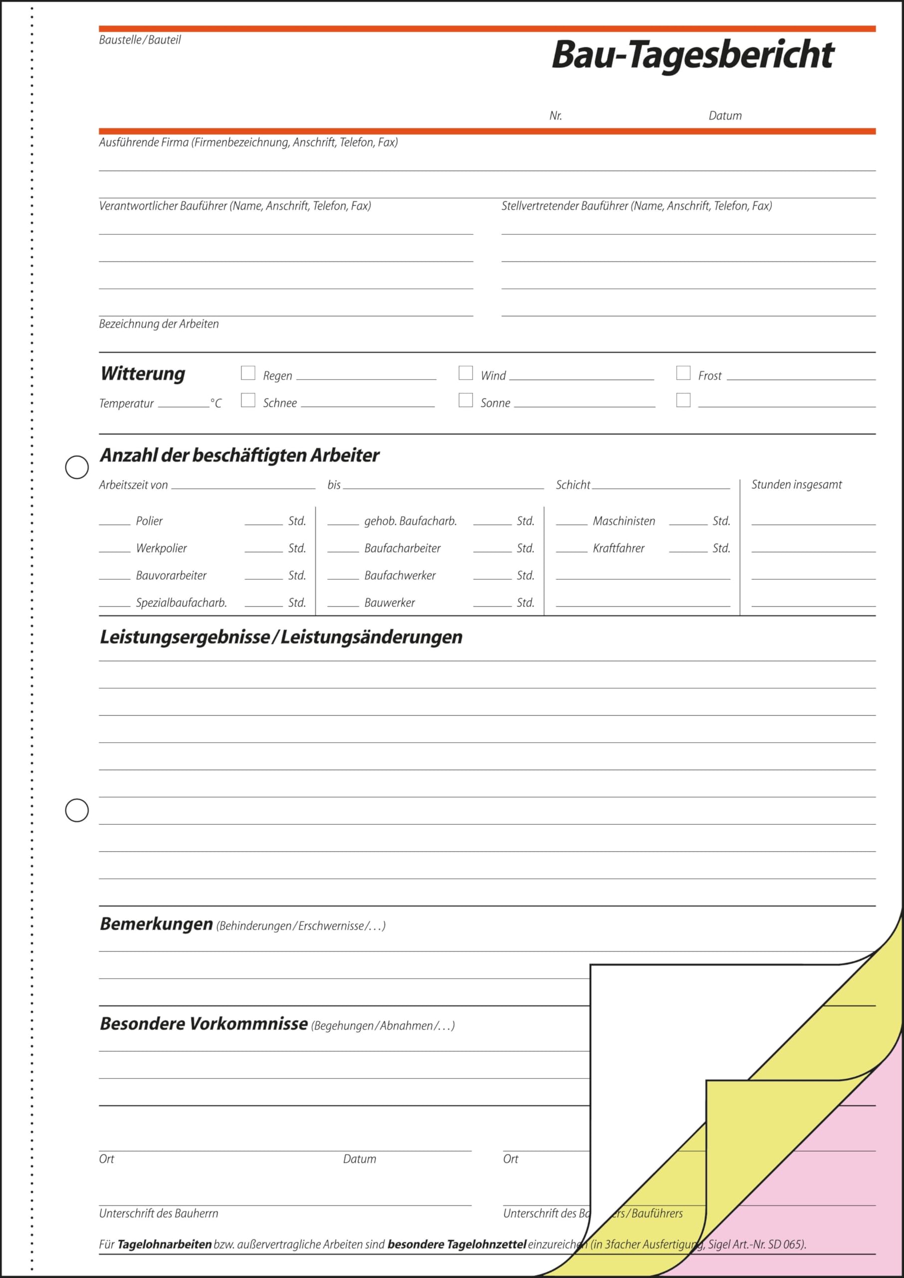 sigel-bautagebuch-sd063-a4-2er-set-selbstdurchschreibend-mit-meterstab image 2