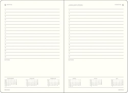 leuchtturm1917-tageskalender-medium-a5-2026-schwarz-deutsch image 4