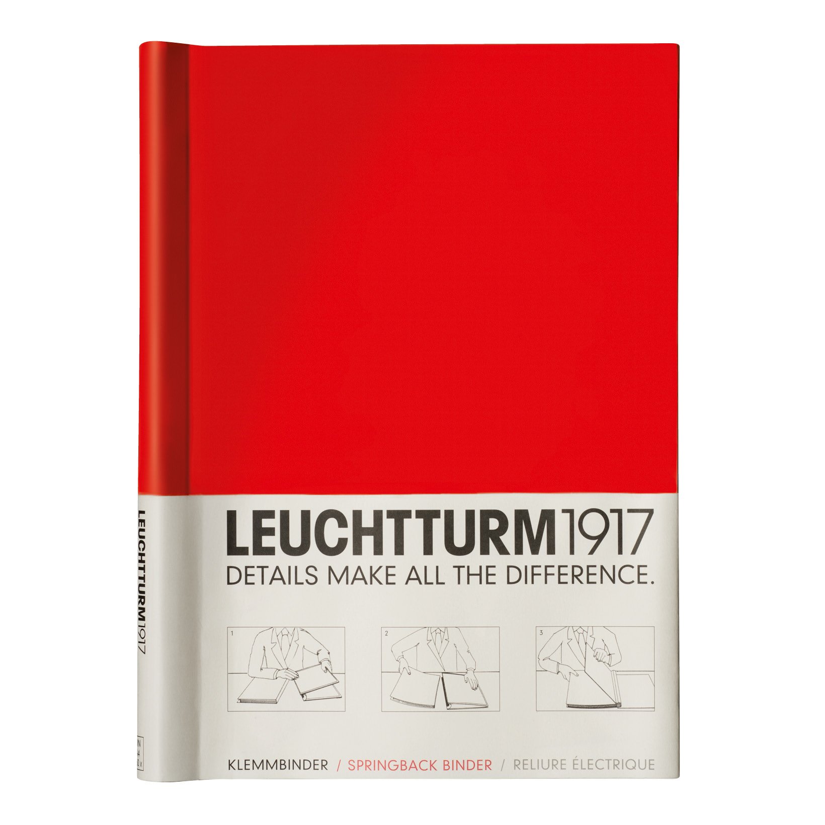 leuchtturm1917-klemmbinder-peka-a4-rot-f-r-150-blatt image 1