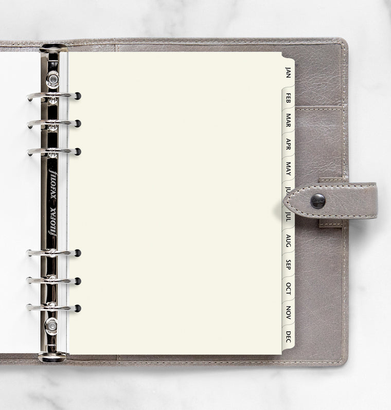 filofax-monatsregister-januar-dezember-cream-einlage-a5 image 3