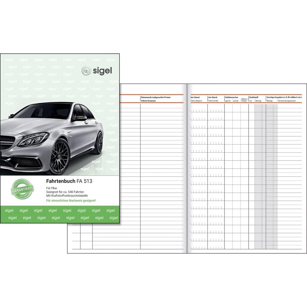 sigel-fa513-fahrtenbuch-a5-64-seiten-3er-pack-f-r-deutschland-und-sterreich image 4