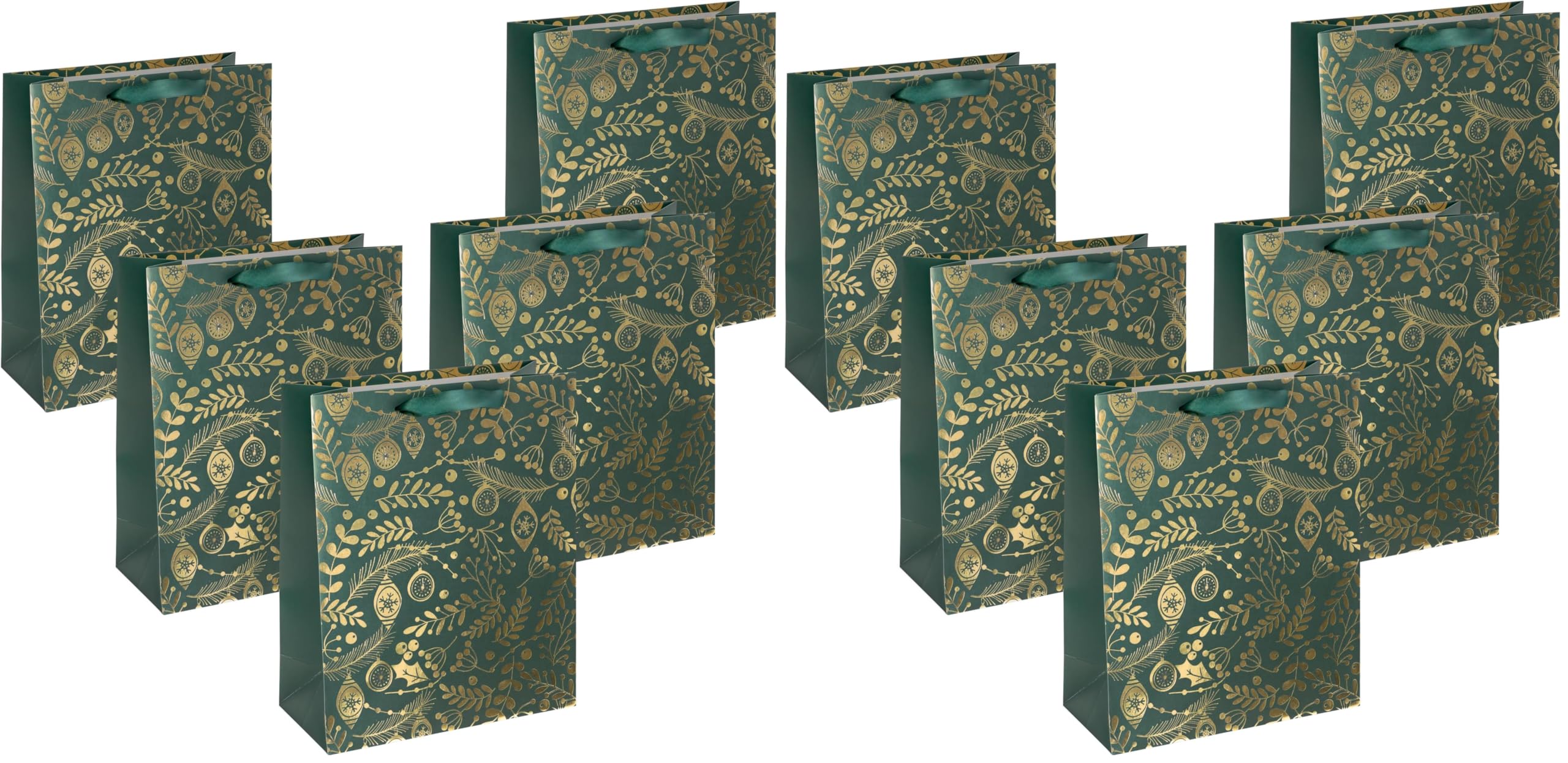 sigel-jolie-premium-geschenkt-ten-goldene-ornamente-gr-n-gro-33x26-cm-5er-set image 4