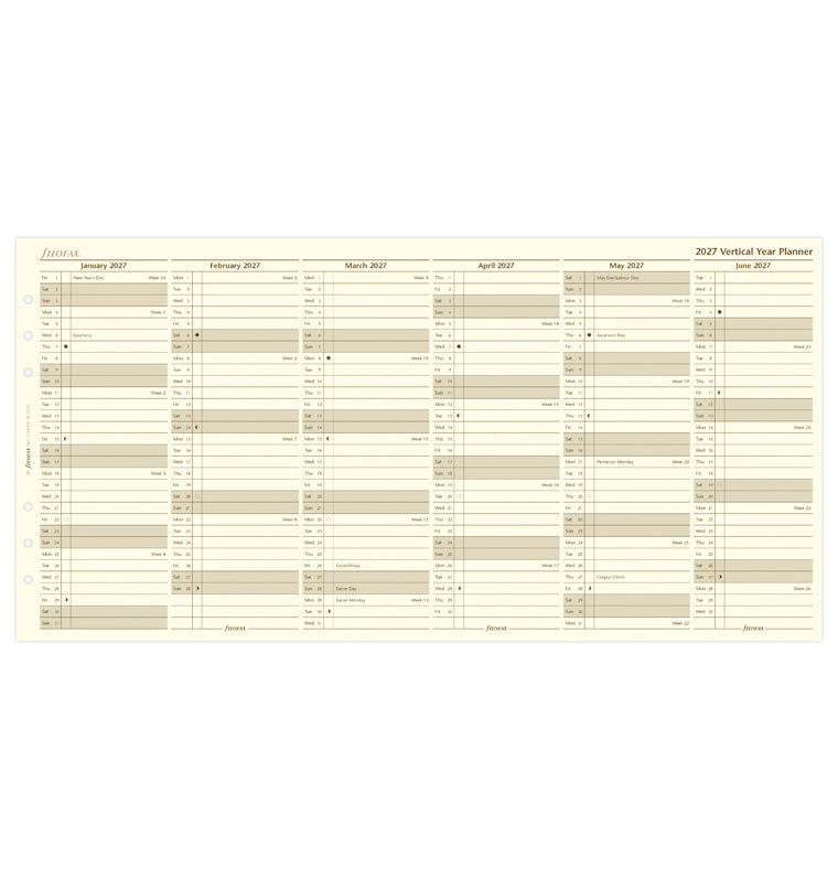 filofax-jahresplaner-englisch-a5-2027-cotton-cream-leporello image 4