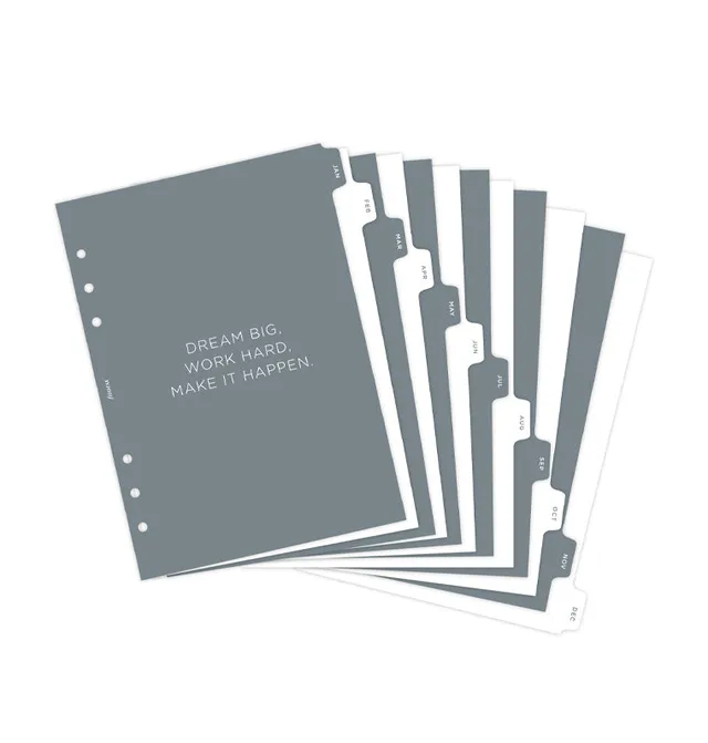 filofax-minimal-monatsregister-a5-trennbl-tter-f-r-organiser-clipbook image 1