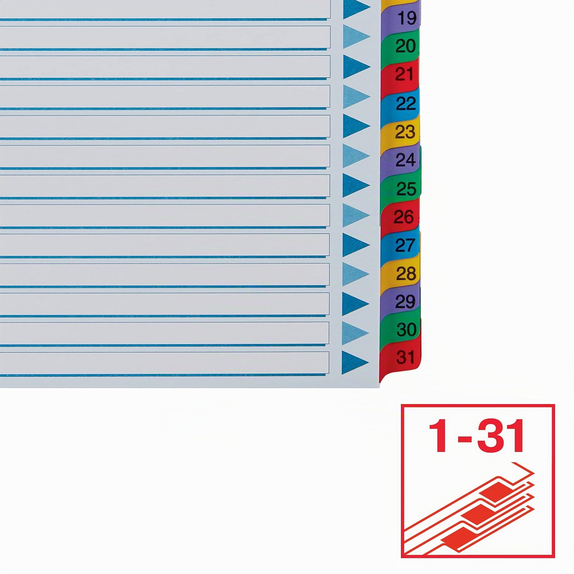 esselte-register-a4-1-31-mit-deckblatt-blau-karton-100164 image 3