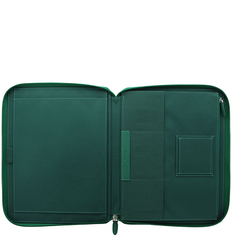 filofax-finsbury-a4-zip-folio-forest-green-leder image 3
