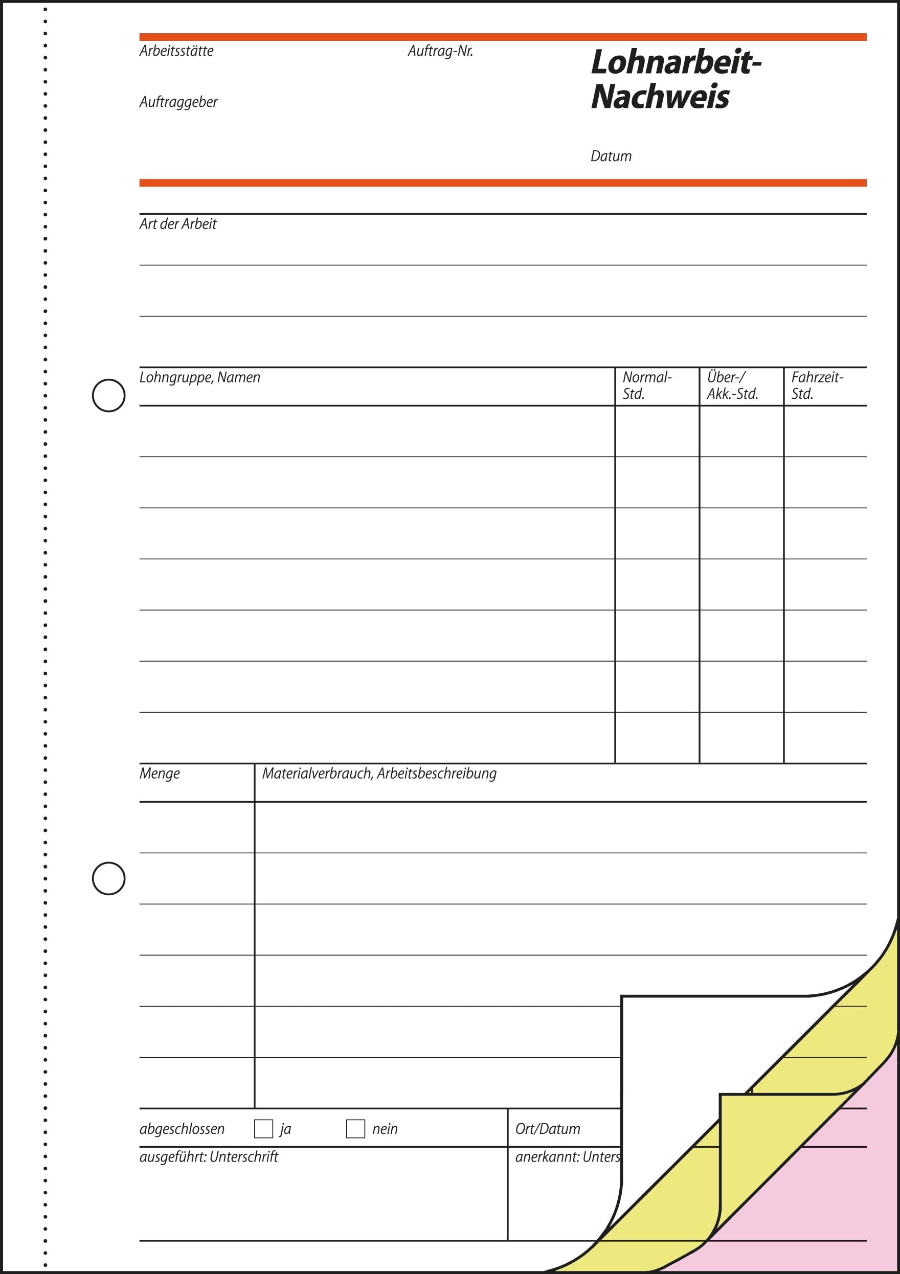 sigel-lohnarbeits-nachweis-a5-3x40-blatt-selbstdurchschreibend image 2