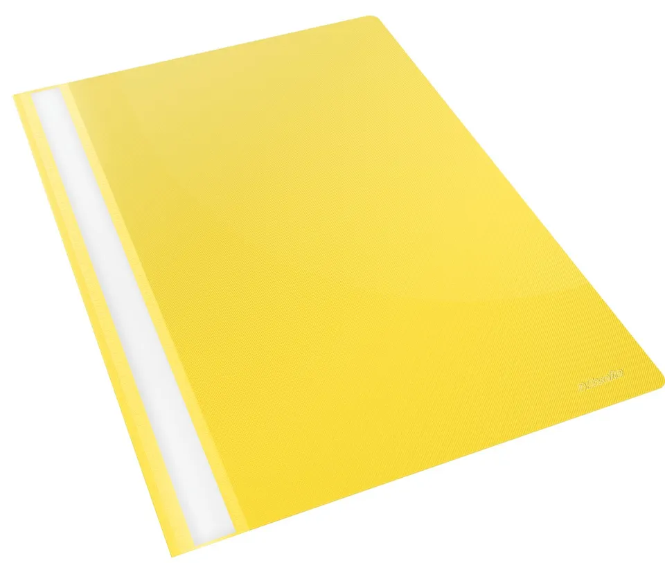 esselte-vivida-schnellhefter-a4-polypropylen-gelb-25er-pack-f-r-160-blatt image 1