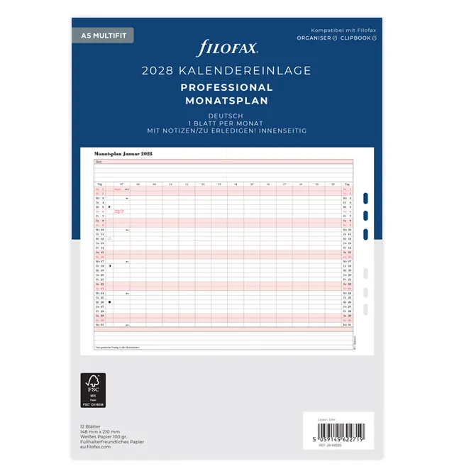 filofax-monatsplaner-deutsch-a5-2028-professional-12-leporellos image 1