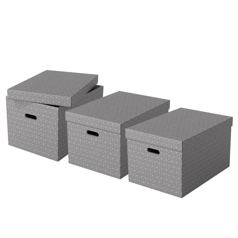 esselte-3er-set-gro-e-aufbewahrungs-geschenkboxen-mit-deckel-100-recycelter-kart image 1