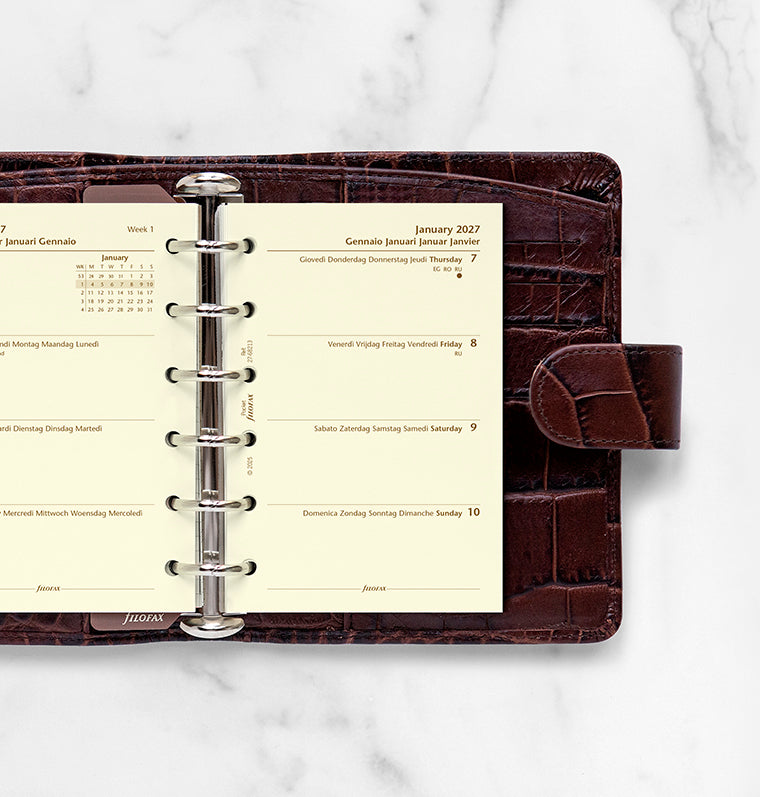 filofax-kalendereinlage-pocket-2027-1-woche-2-seiten-multilingual image 2