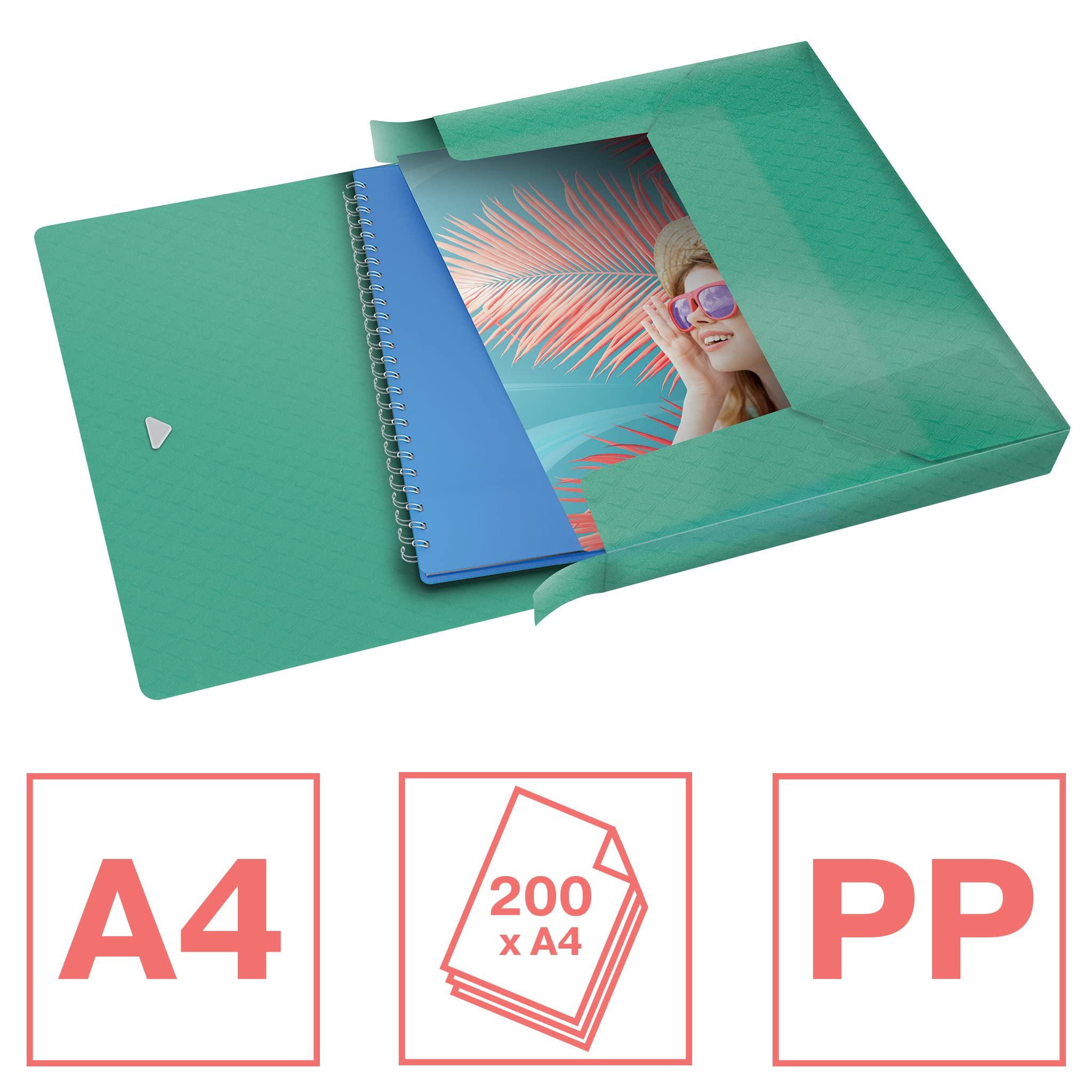 esselte-colour-breeze-a4-ablagebox-25-mm-gr-n-f-r-200-blatt image 2