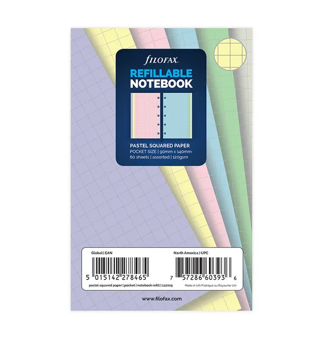 filofax-notebook-nachf-llpack-pocket-pastel-kariert image 1
