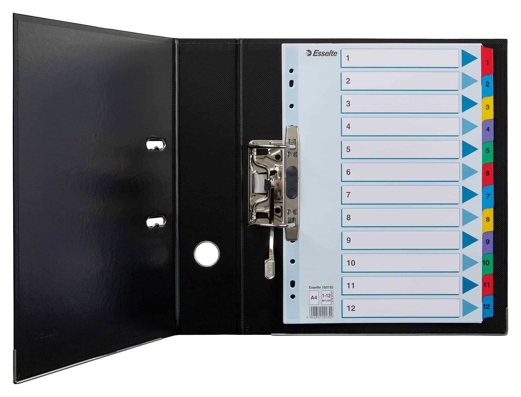 esselte-register-a4-deckblatt-und-12-trennbl-tter-taben-1-12-mylar-verst-rkt-bla image 7