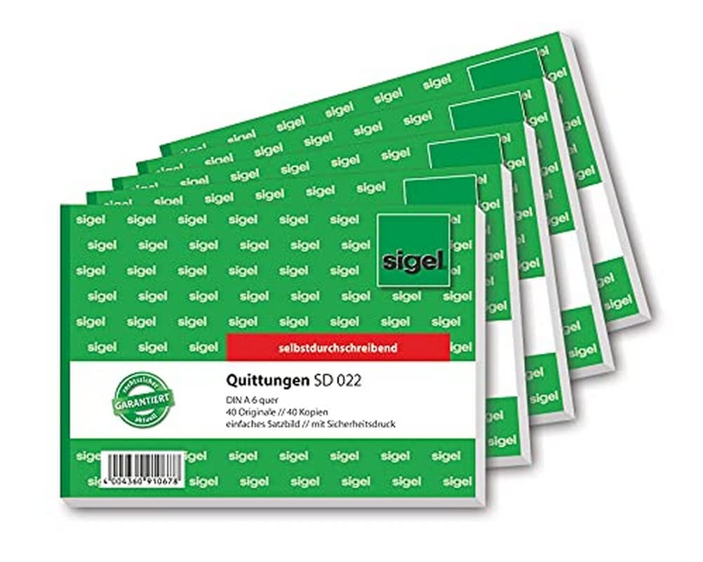 sigel-sd122-quittungsblock-a6-inkl-mwst-2x50-blatt-selbstdurchschreibend image 8