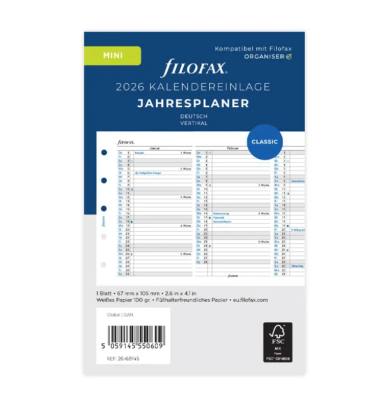 filofax-jahresplaner-deutsch-mini-2026-leporello-einlage image 1