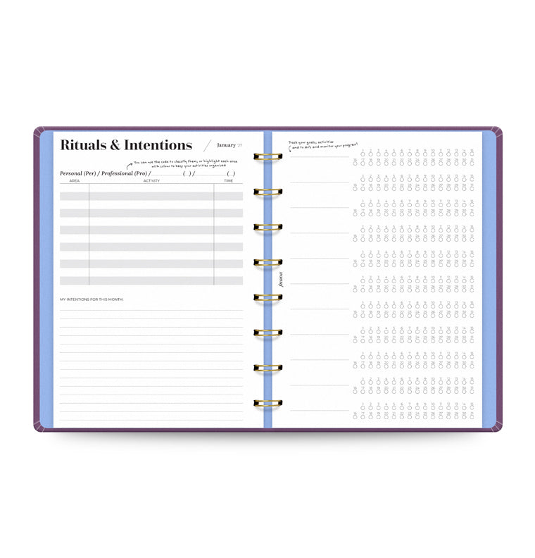 filofax-ultimate-life-companion-a5-planner-my-plans-plum-2027-wochen-monatsplane image 4