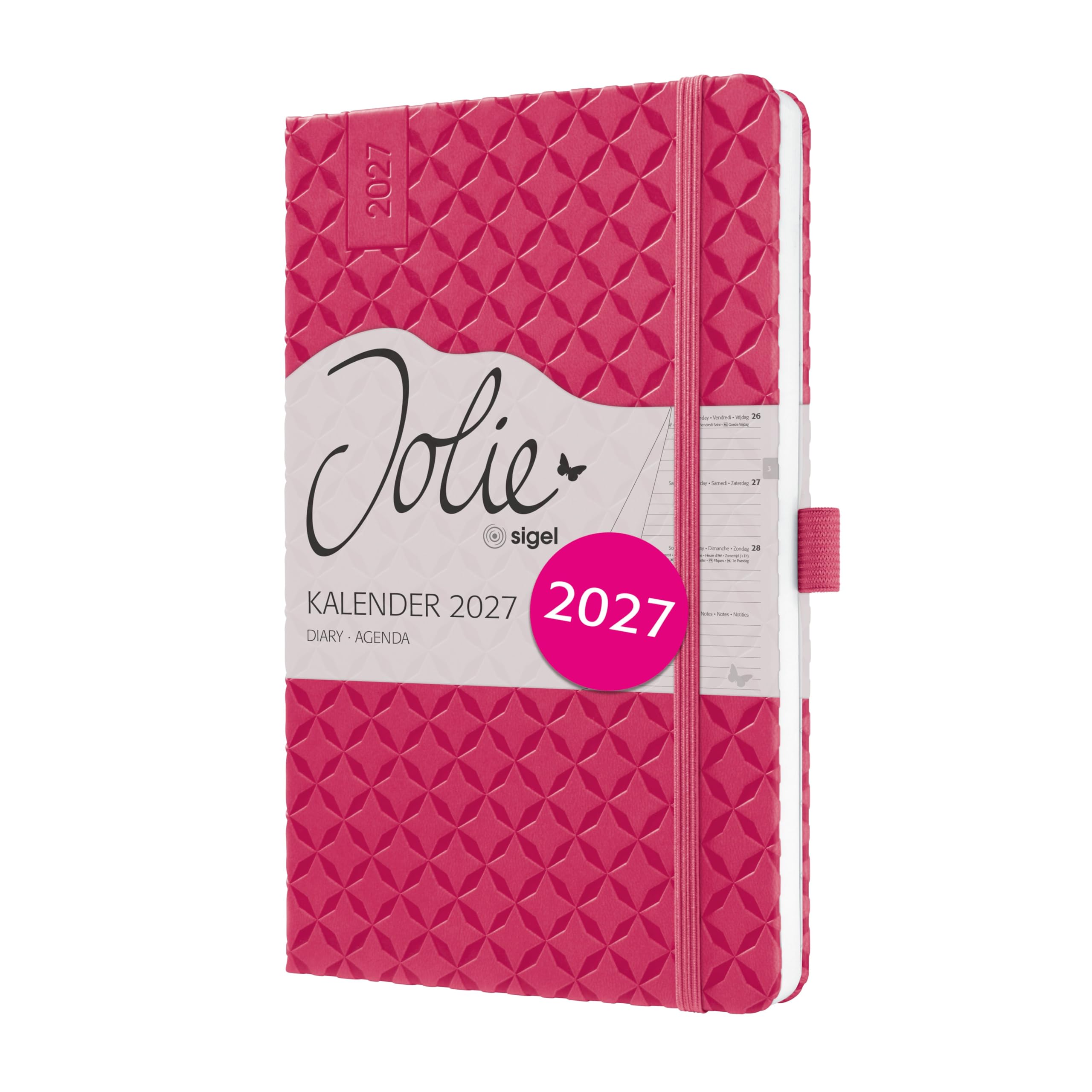 sigel-jolie-wochenkalender-2027-a5-perlenrosa-hardcover-terminplaner image 7
