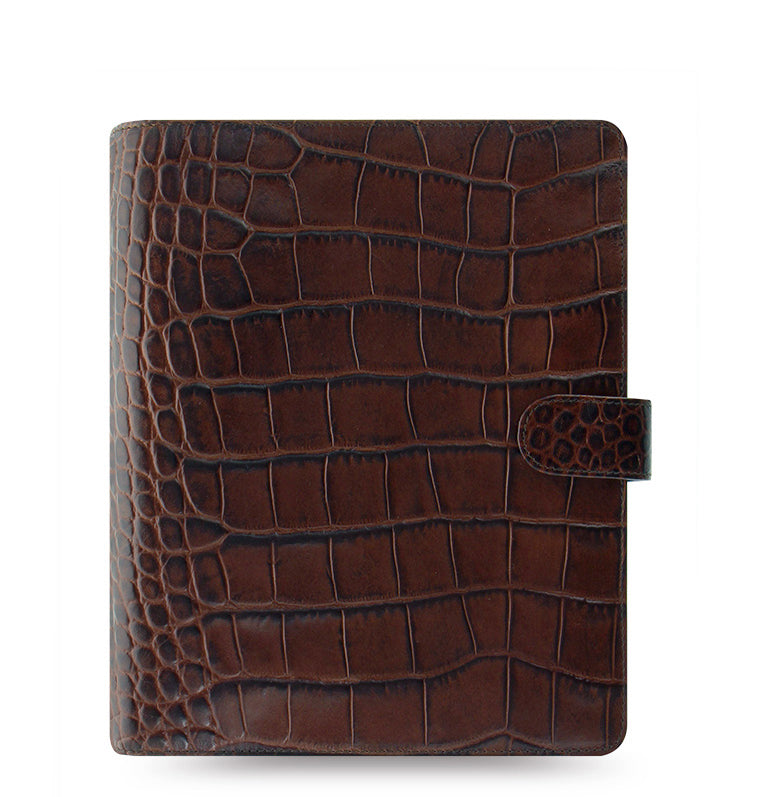 filofax-classic-croc-a5-organiser-kalbleder-schwarz image 1