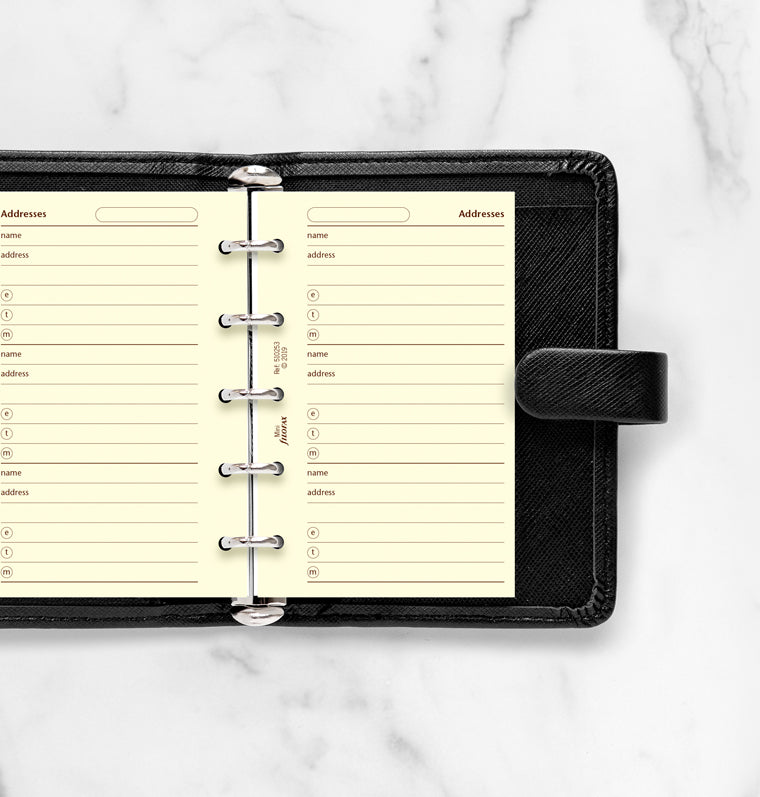 filofax-kontakte-cotton-cream-mini-adress-einlage image 2