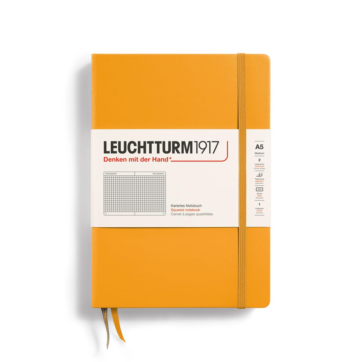 leuchtturm1917-notizbuch-medium-a5-hardcover-dotted-rising-sun-363387 image 7