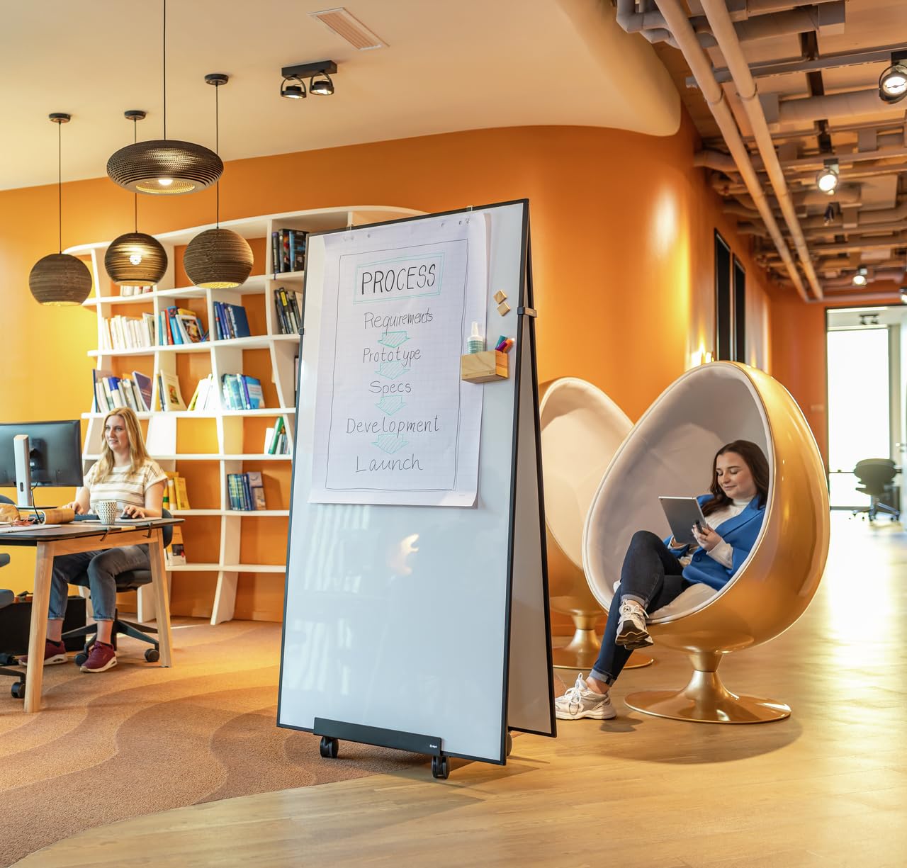 sigel-meet-up-set-2-whiteboards-90x180-cm-mit-aufsteller-und-starterset image 4