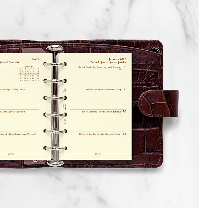 filofax-kalendereinlage-pocket-2026-1-woche-2-seiten-multilingual-cotton-cream image 2
