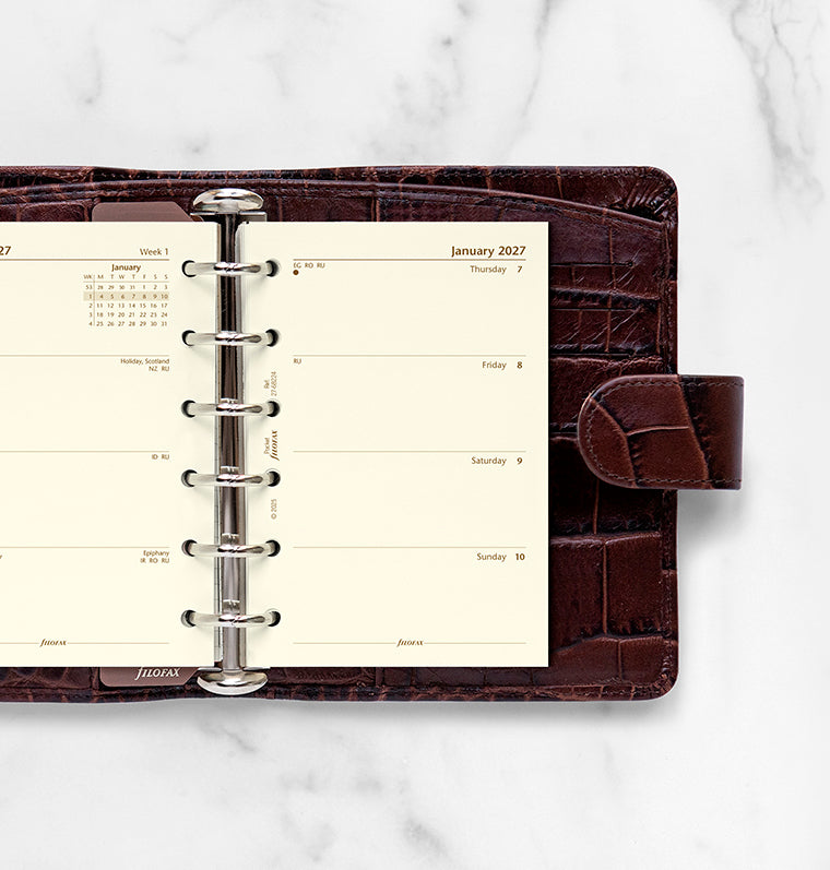 filofax-kalendereinlage-pocket-2027-1-woche-2-seiten-englisch-cotton-cream image 2