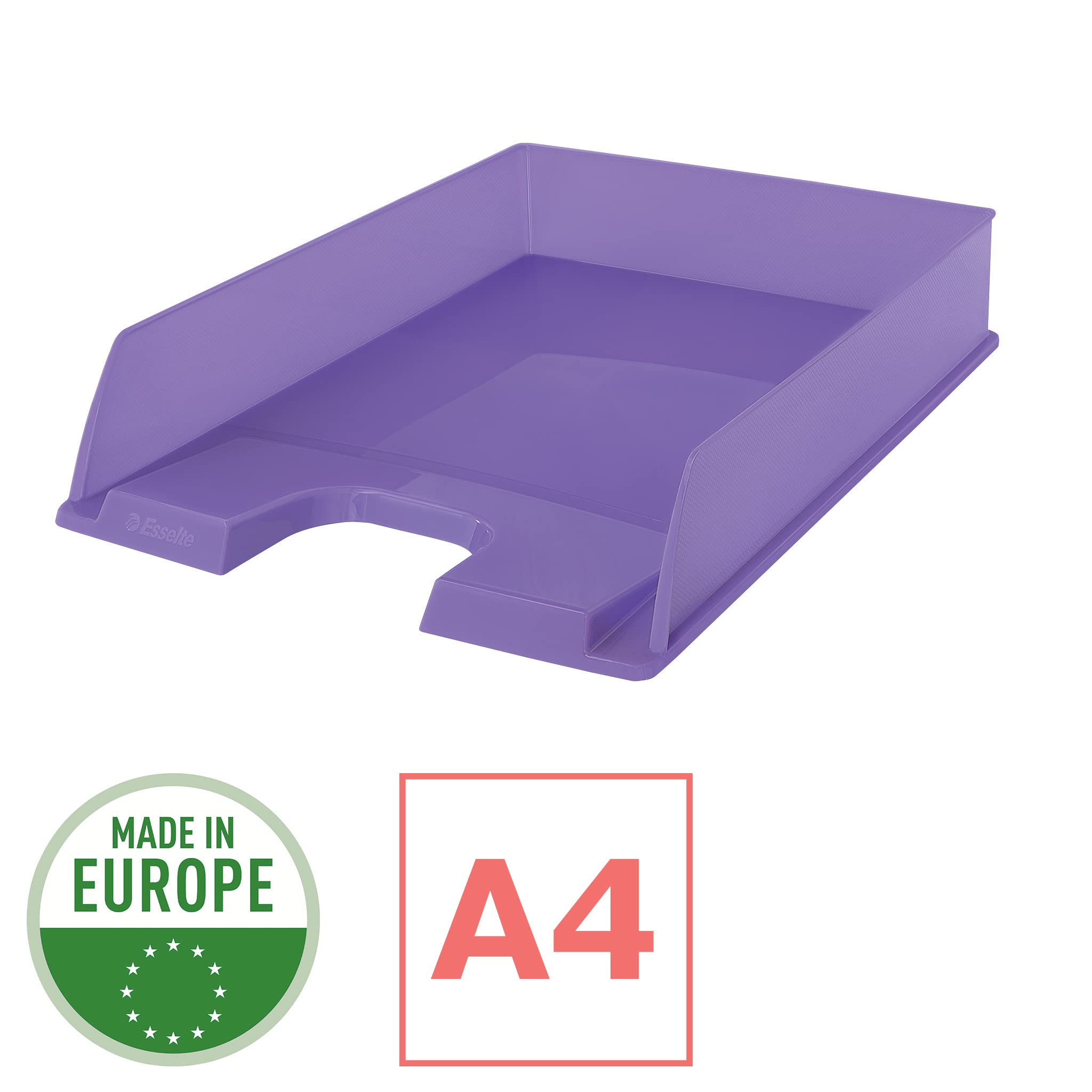 esselte-colour-breeze-briefablage-a4-stapelbar-lavendel image 2