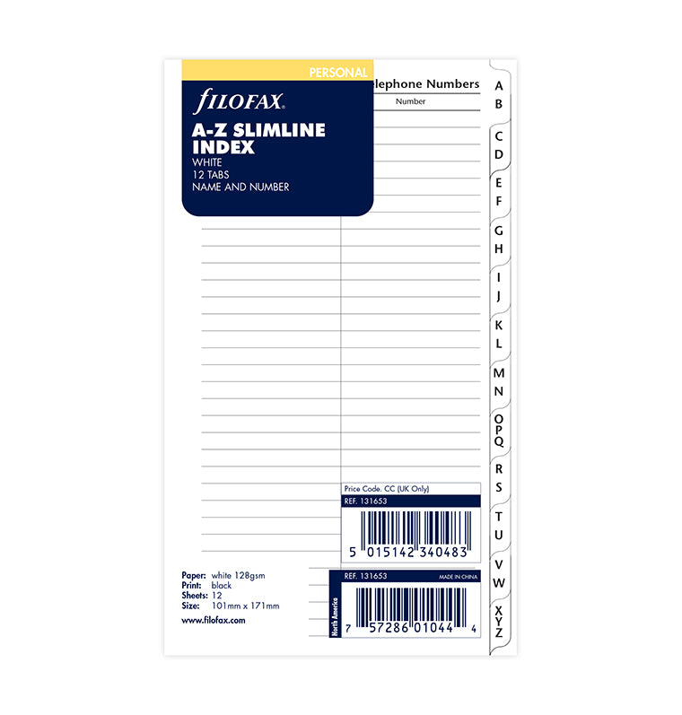 filofax-a-z-register-wei-personal-organiser-einlage image 5