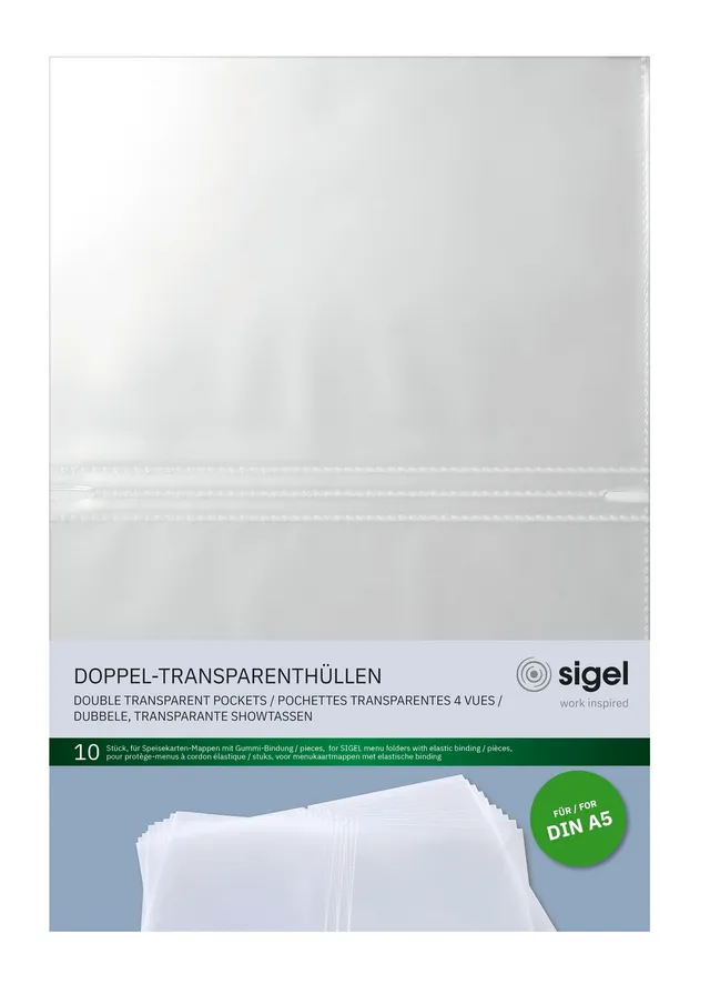 sigel-doppel-transparenth-llen-a5-f-r-speisekartenmappe-10-st-ck-70-m image 1