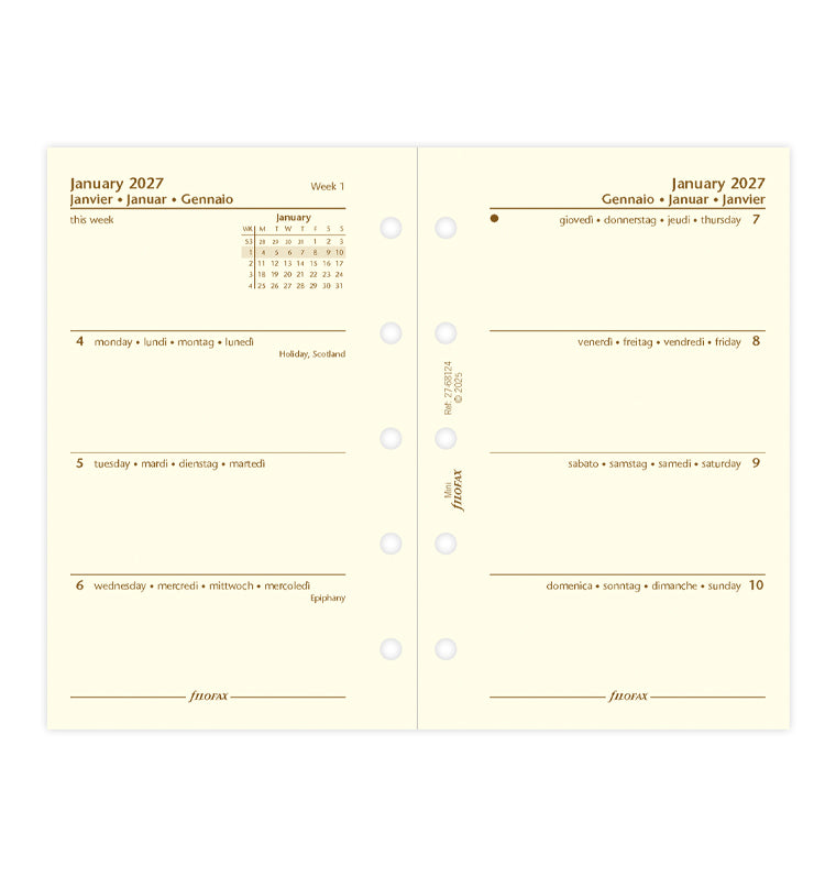 filofax-kalendereinlage-1-woche-2-seiten-multilingual-mini-2027 image 4