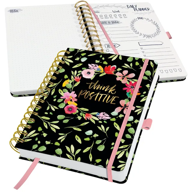 sigel-jolie-tagesplaner-undatiert-a5-hardcover-flower-love-jp200 image 1