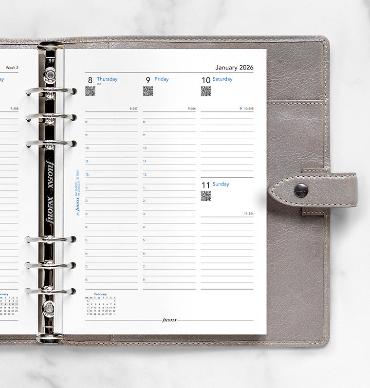 filofax-kalendereinlage-1-woche-2-seiten-a5-2026-recyclingpapier-englisch image 2