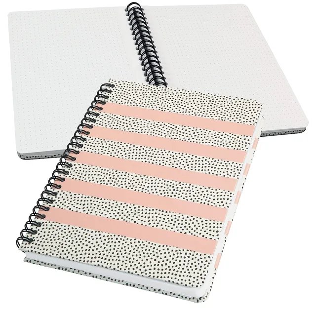 sigel-jolie-spiralblock-sweet-dots-a5-dotted-120-seiten-rosa-wei image 1